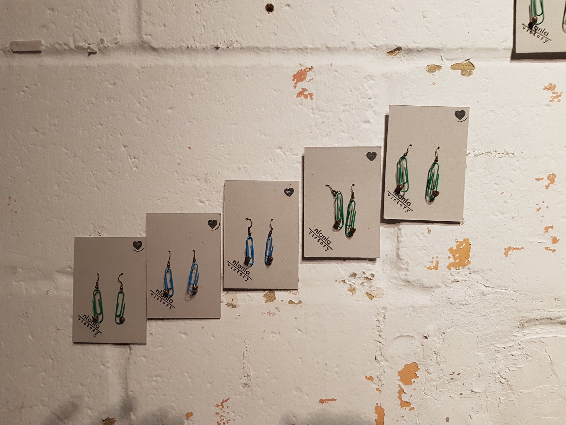 Black Personalised Paperclip Earrings | by lovedbynlanla-3