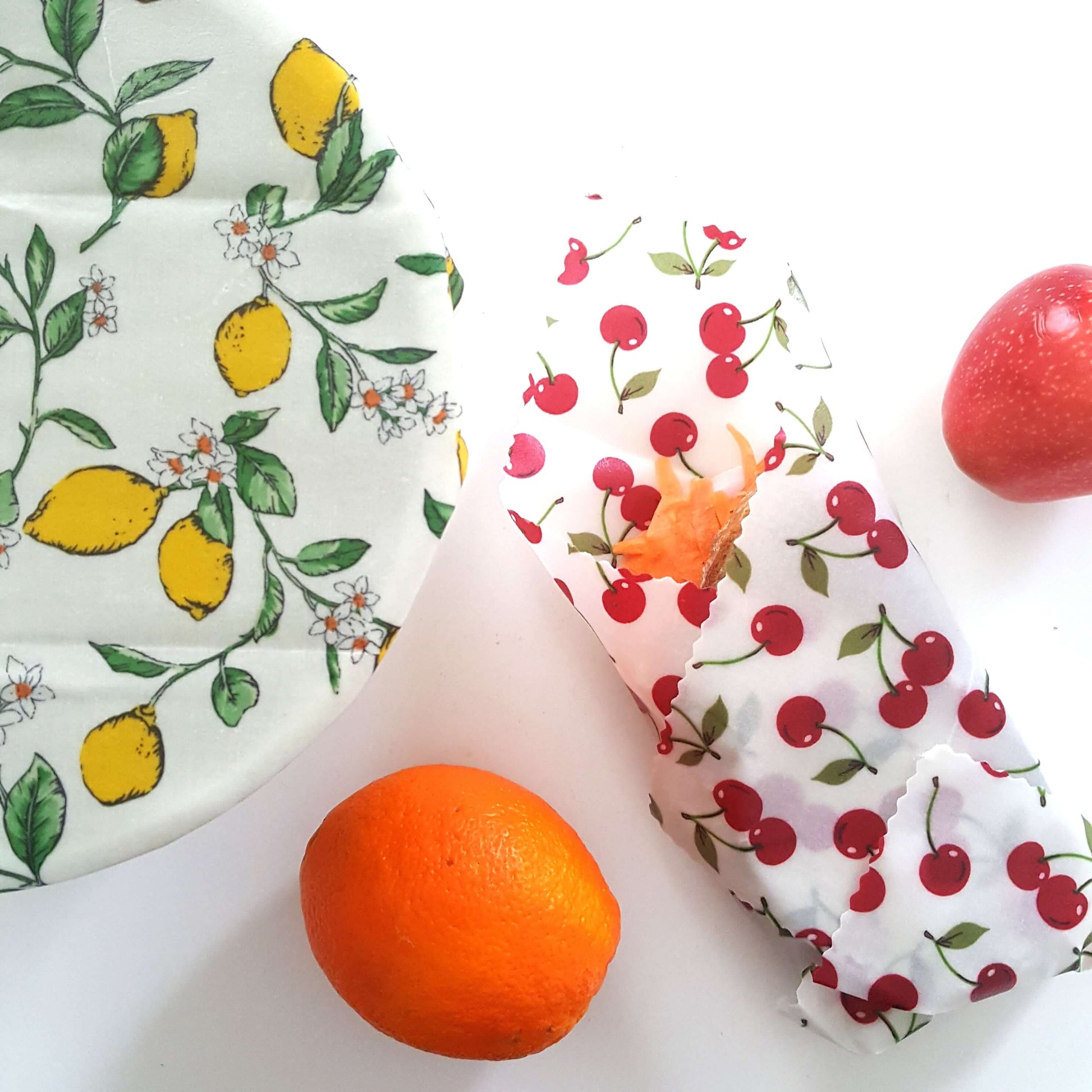 *Set of 2 Large Handmade Beeswax Wraps | Italian Kitchen-1