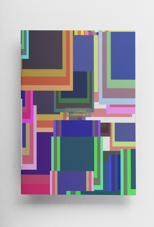 Rise Abstract Pattern Notebooks for Writing and Journaling, Colorful Stationery Set with Unique Designs, Perfect for Note-Taking and Sketching | by Victory In Wellness-0